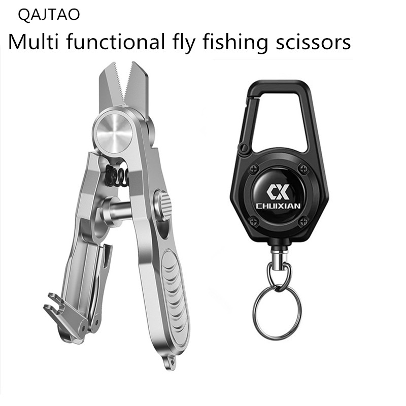Fishing Line Cutter - 다기능 스테인리스 스틸 낚시 가위 -