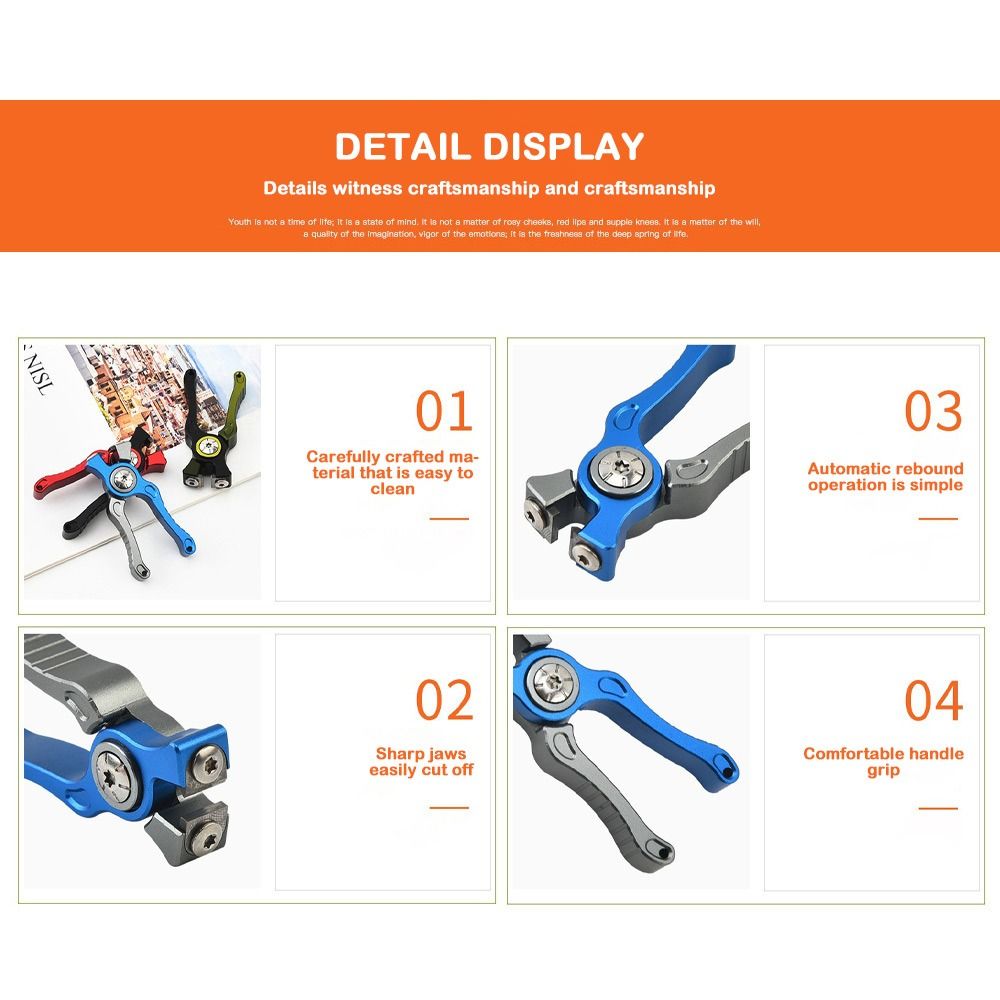 알루미늄 합금 낚시 펜치 가위 골드 블랙 블루 다기능  - Fishing Line Cutter 리뷰 및 가격